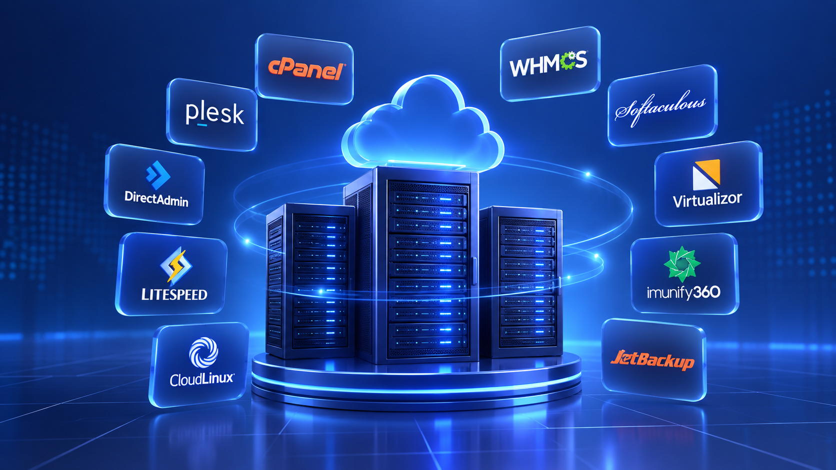 VPS, VDS and dedicated server hosting infrastructure