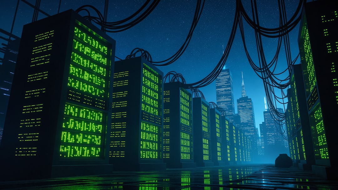 Modern VPS server infrastructure in a data center